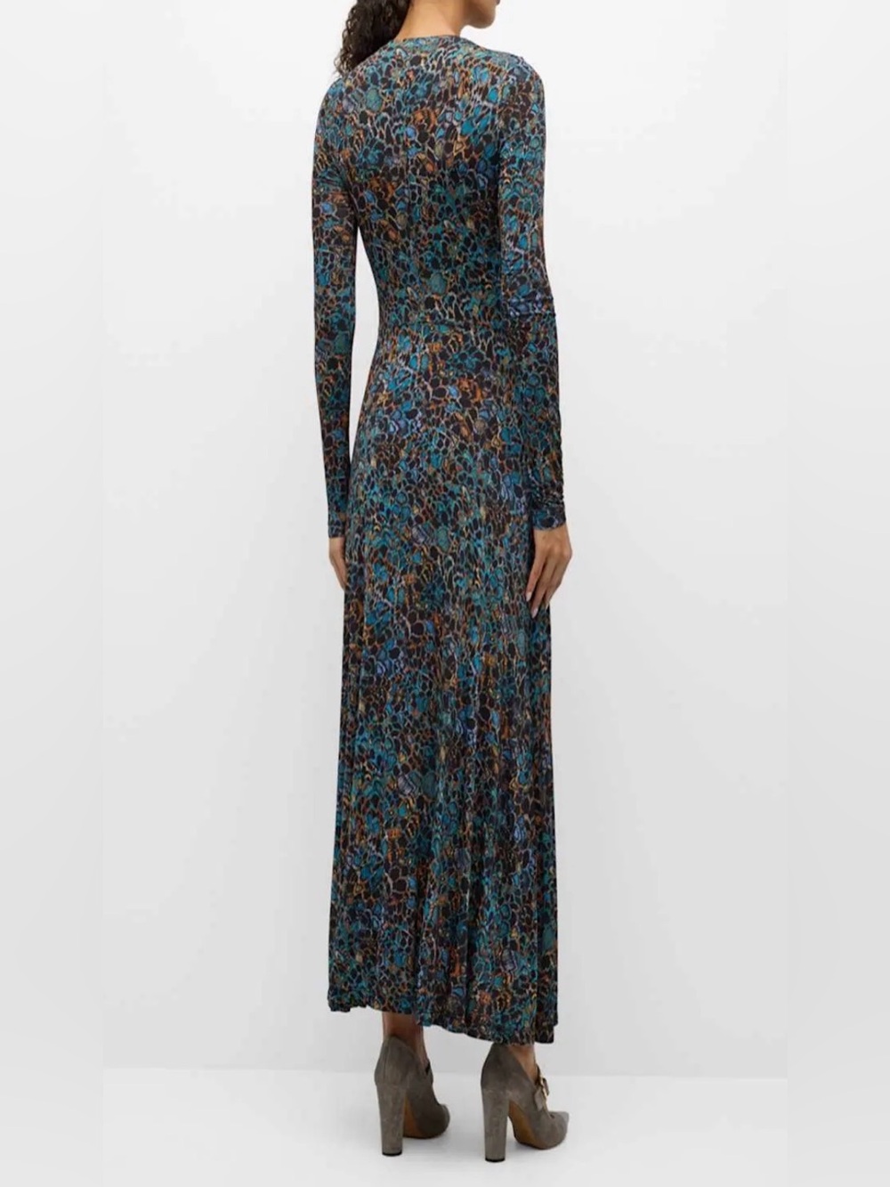 Ulla Johnson Naia Printed Jersey Maxi Dress in multihued caribaea print Size XL - Picture 2 of 11